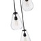 Z-Lite Ayra Chandelier, 3-Light, 18 In.W x 11.75 In.H, Matte Black/Clear 488P8-3R-MB - alternate 2